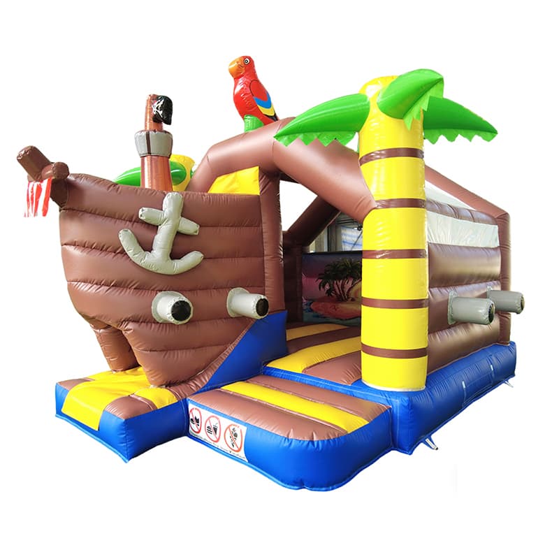 Pirate Ship Inflatable Combo with Jumping Area and Slide